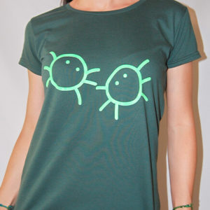 Camiseta Chica | Verde Botella Entallada